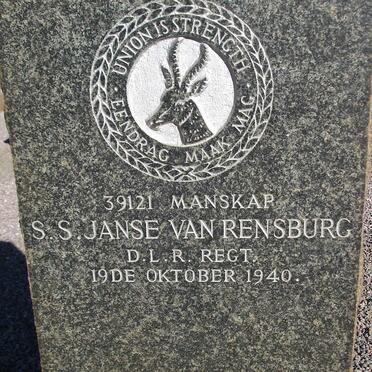 RENSBURG S.S., Janse van -1940