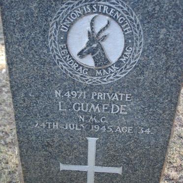GUMEDE L. -1945