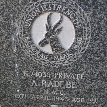 RADEBE A. -1943