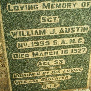 AUSTIN William J. -1927