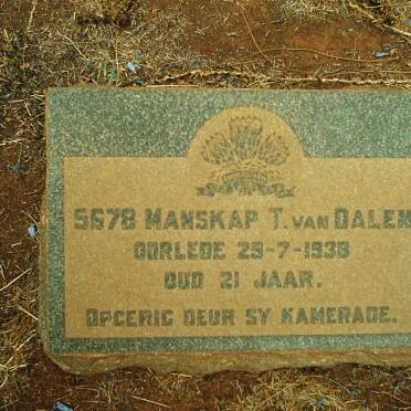 DALEN T., van -1939