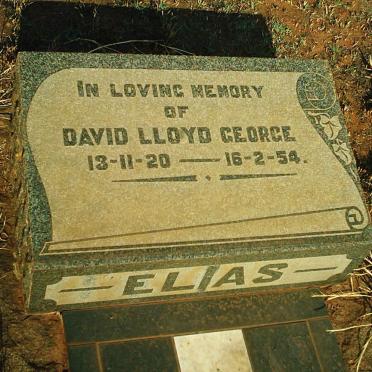 ELIAS David Lloyd George 1920-1954