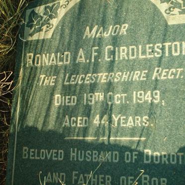 GIRDLESTONE Ronald A.F. -1949