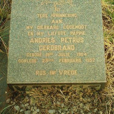GERDBRAND Andries Petrus 1904-1952
