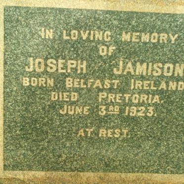 JAMISON Joseph -1923