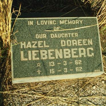 LIEBENBERG Hazel Doreen 1962-1962