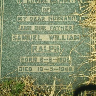 RALPH Samuel William