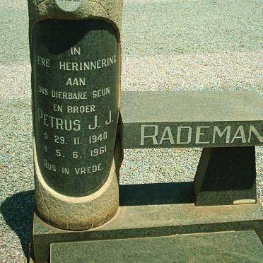 RADEMAN Petrus J.J. 1940-1961