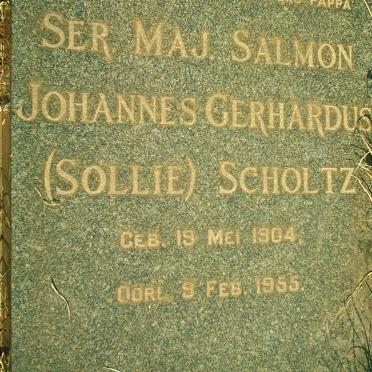 SCHOLTZ Salmon Johannes Gerhardus 1904-1955