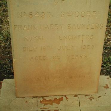 SAUNDERS Frank Harry -1905
