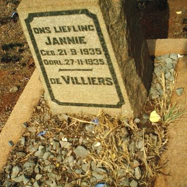 VILLIERS Jannie, de 1935-1935