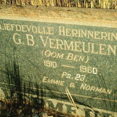 VERMEULEN G.B. 1910-1960