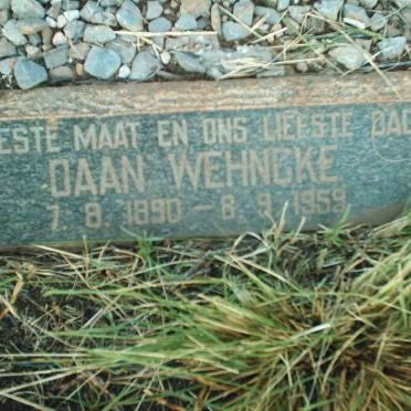 WEHNCKE Daan 1890-1959