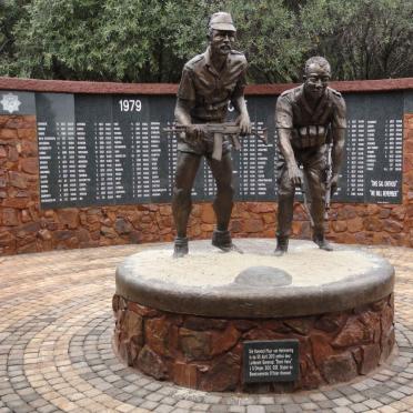 Gauteng, PRETORIA, Voortrekker Monument, Muur van Herinnering_4, Koevoet lede / members