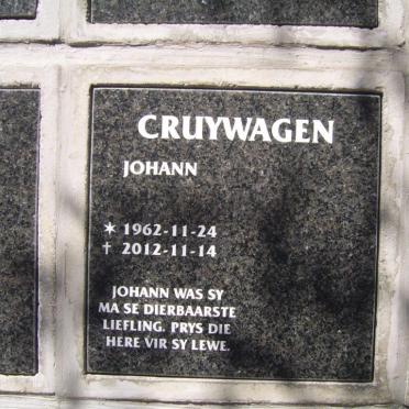 CRUYWAGEN Johann 1962-2012