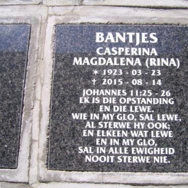 BANTJES Casperina Magdalena 1923-1915