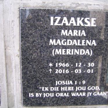 IZAAKSE Maria Magdalena 1966-2016