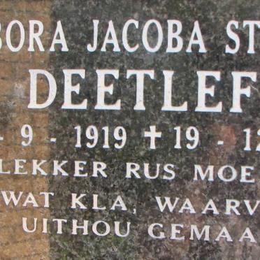 DEETLEFS Debora Jacoba Strydom 1919-2001