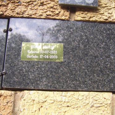 CRONJE Hennie 1935-2009