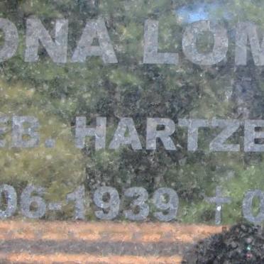 LOMBARD Mona nee HARTZENBERG 1939-2004