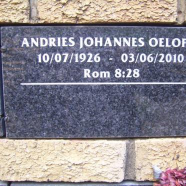 OELOFSE Andries Johannes 1926-2010