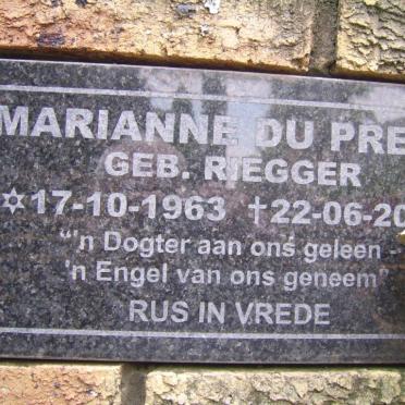 PREEZ Marianne, du nee RIEGGER 1963-200?
