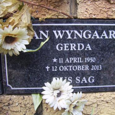 WYNGAARD Gerda, van 1950-2013