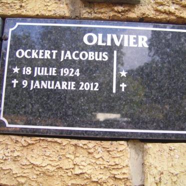 OLIVIER Ockert Jacobus 1924-2012