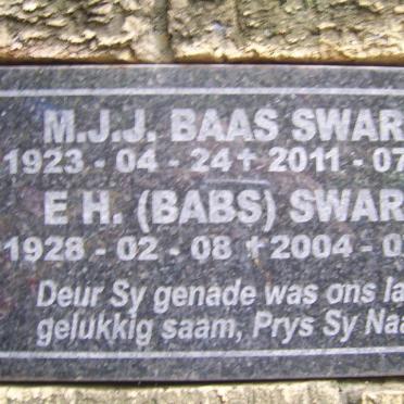 SWART M.J.J. 1923-2011 &amp; E.H. 1928-2004