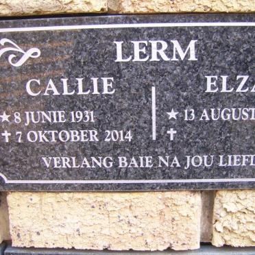 LERM Callie 1931-2014 &amp; Elza 1931-