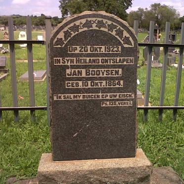 BOOYSEN Jan 1864-1923