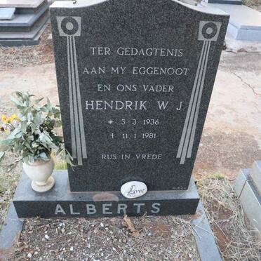 ALBERTS Hendrik W.J. 1936-1981
