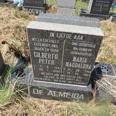ALMEIDA Gilberto Peter, de 1941-2002 & Maria Magdalena 1948-2021