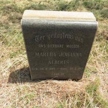 ALBERTS Martha Johanna 1884-1967