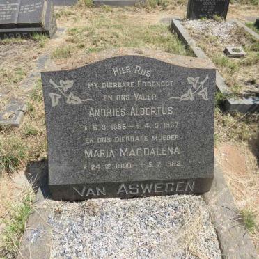 ASWEGEN Andries Albertus, van 1896-1967 & Maria Magdalena 1900-1983