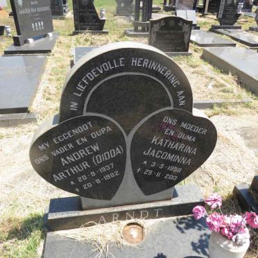 ARNDT Andrew Arthur 19387-1982 & Katharina Jacomina 1938-2013
