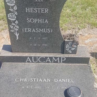 AUCAMP Hester Sophia nee ERASMUS 1927-1980
