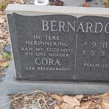 BERNARDO Cora nee BEZUIDENHOUT 1915-1976