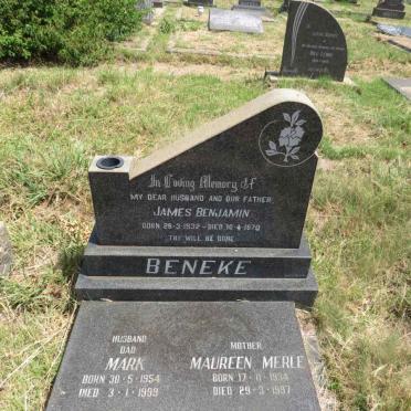 BENEKE James Benjamin 1932-1970 & Maureen Merle 1931-1997 :: BENEKE  Mark 1954-1999_1