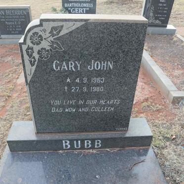 BUBB Gary John 1963-1980