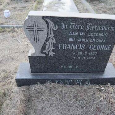 BOTHA Francis George 1937-1984 