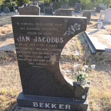 BEKKER Jan Jacobus 1923-1984