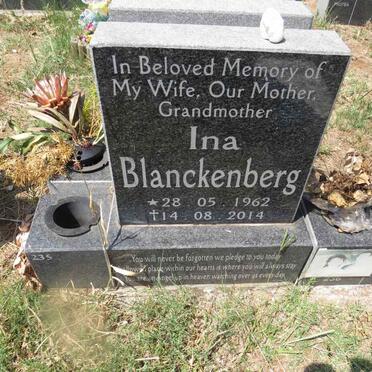 BLANCKENBERG Ina 1962-2014