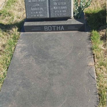 BOTHA Jan Adriaan 1925-1994 &amp; Hester Katerina 1926-2010