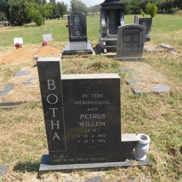 BOTHA Petrus Willem 1962-1992