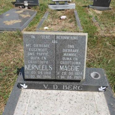 BERG Kerneels, v.d. 1918-1996 & Maggie 1924-2005