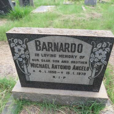 BARNARDO Michael Antonio Angelo 1950-1970