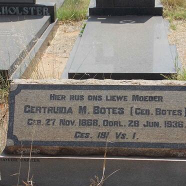 BOTES Gertruida M. nee BOTES 1868-1936