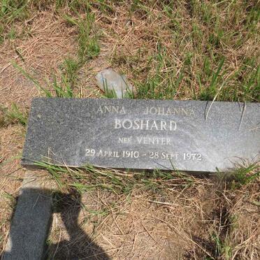 BOSHARD Anna Johanna nee VENTER 1910-1972