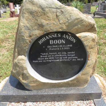 BOON Johannes Anton 1945-2021